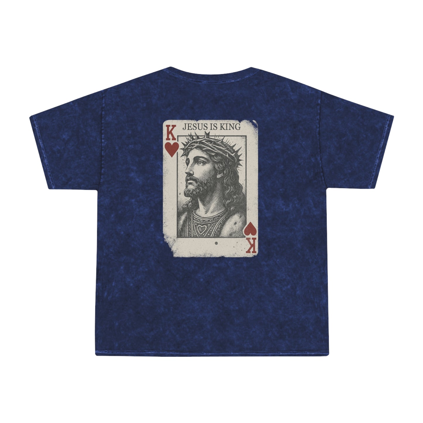 Jesus Is King - Unisex Christian Mineral Wash T-Shirt