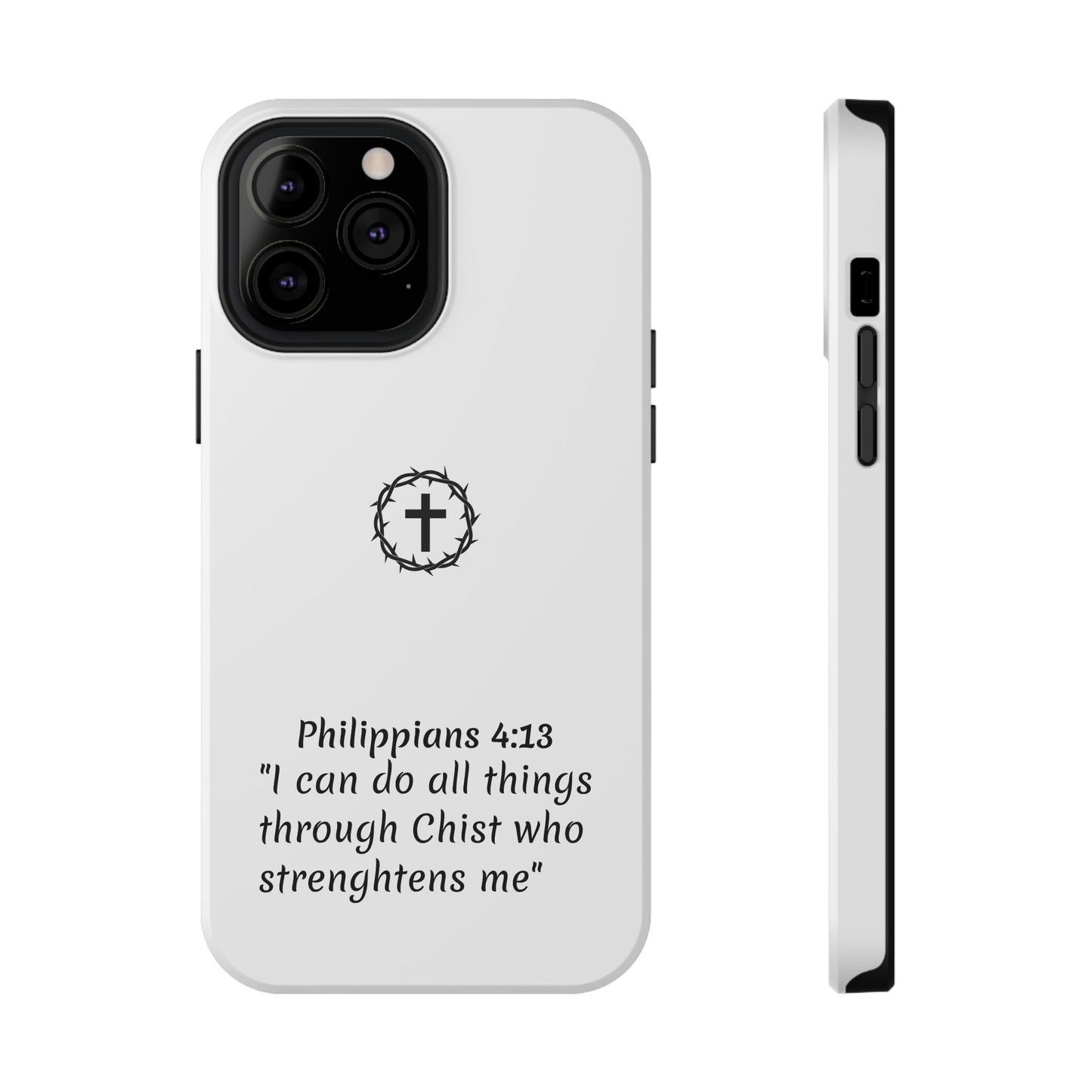 Philippians 4:13 Impact-Resistant Iphone Cases