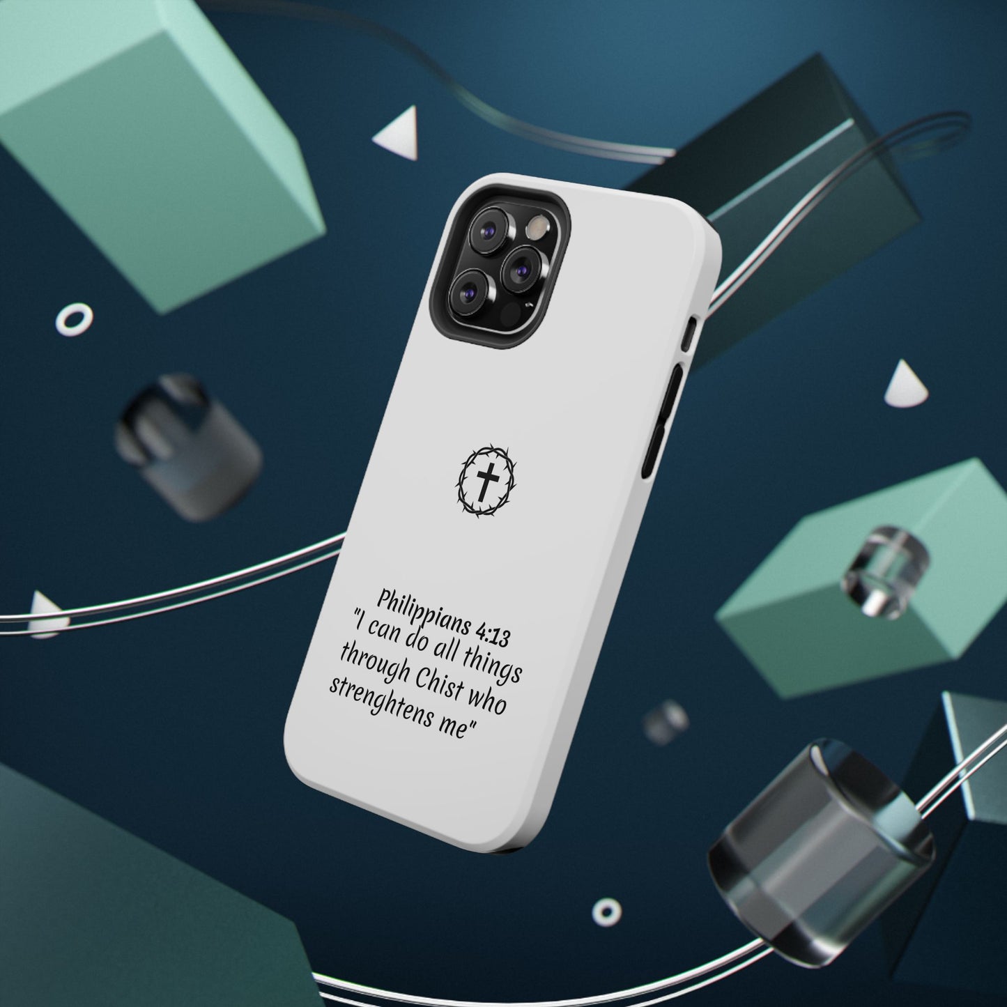 Philippians 4:13 Impact-Resistant Iphone Cases