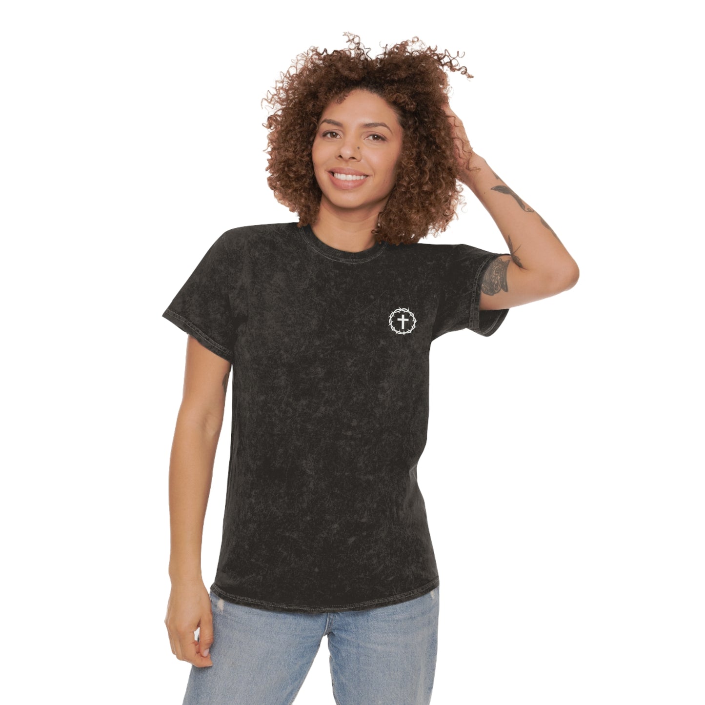 Jesus Is King - Unisex Christian Mineral Wash T-Shirt