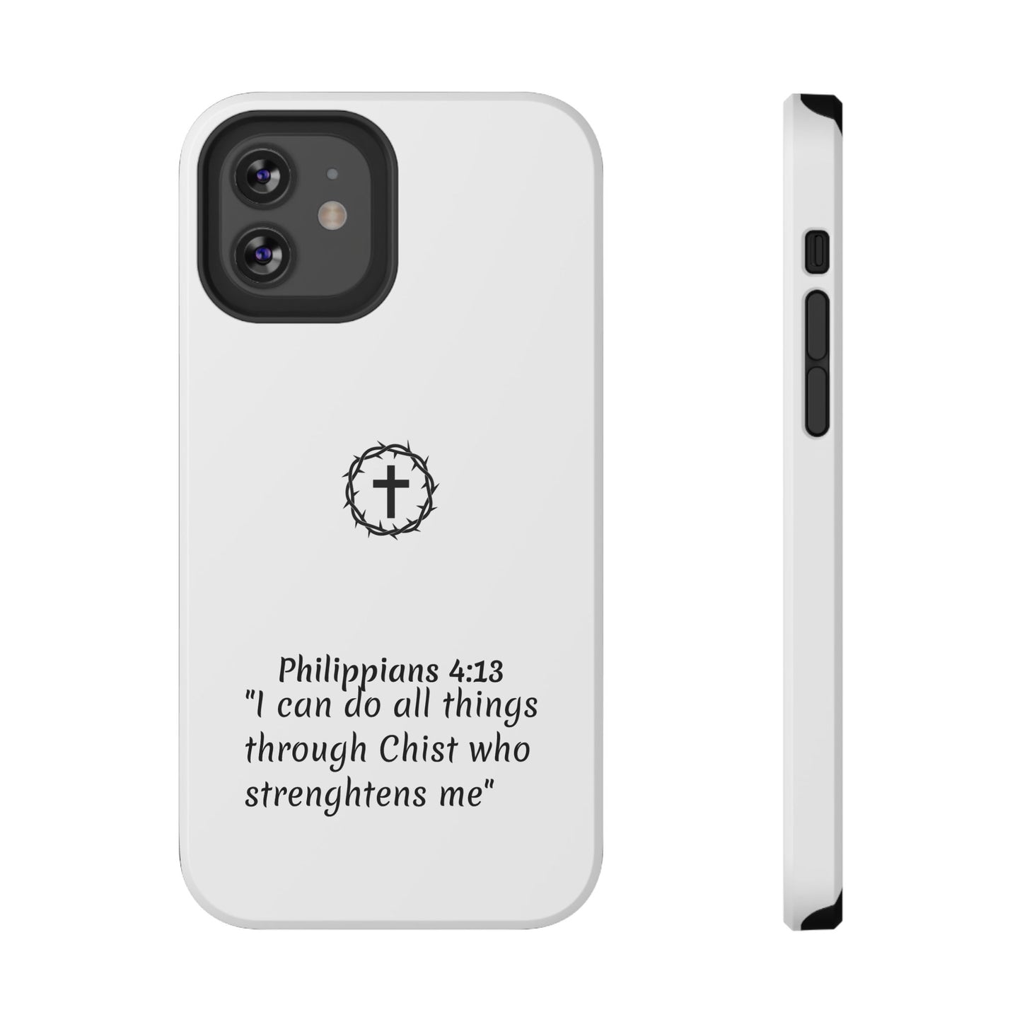 Philippians 4:13 Impact-Resistant Iphone Cases