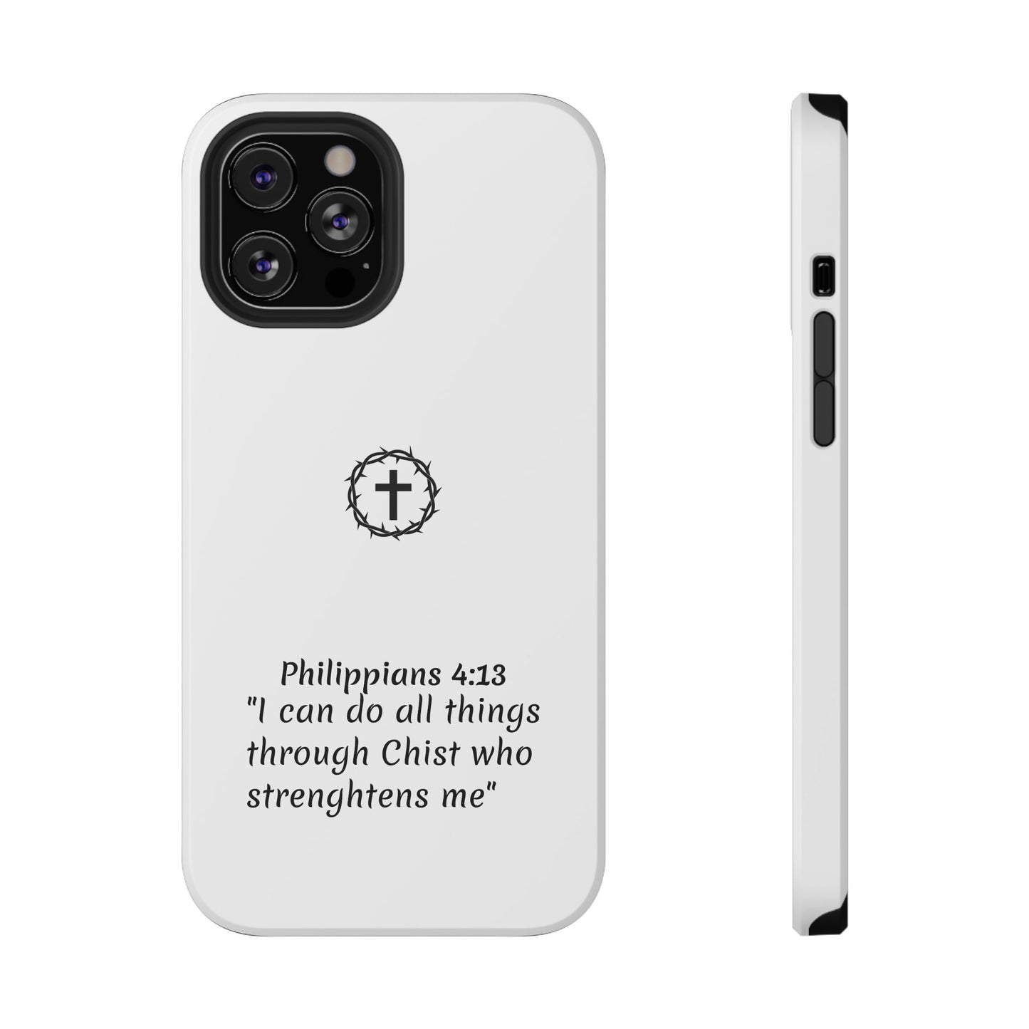 Philippians 4:13 Impact-Resistant Iphone Cases