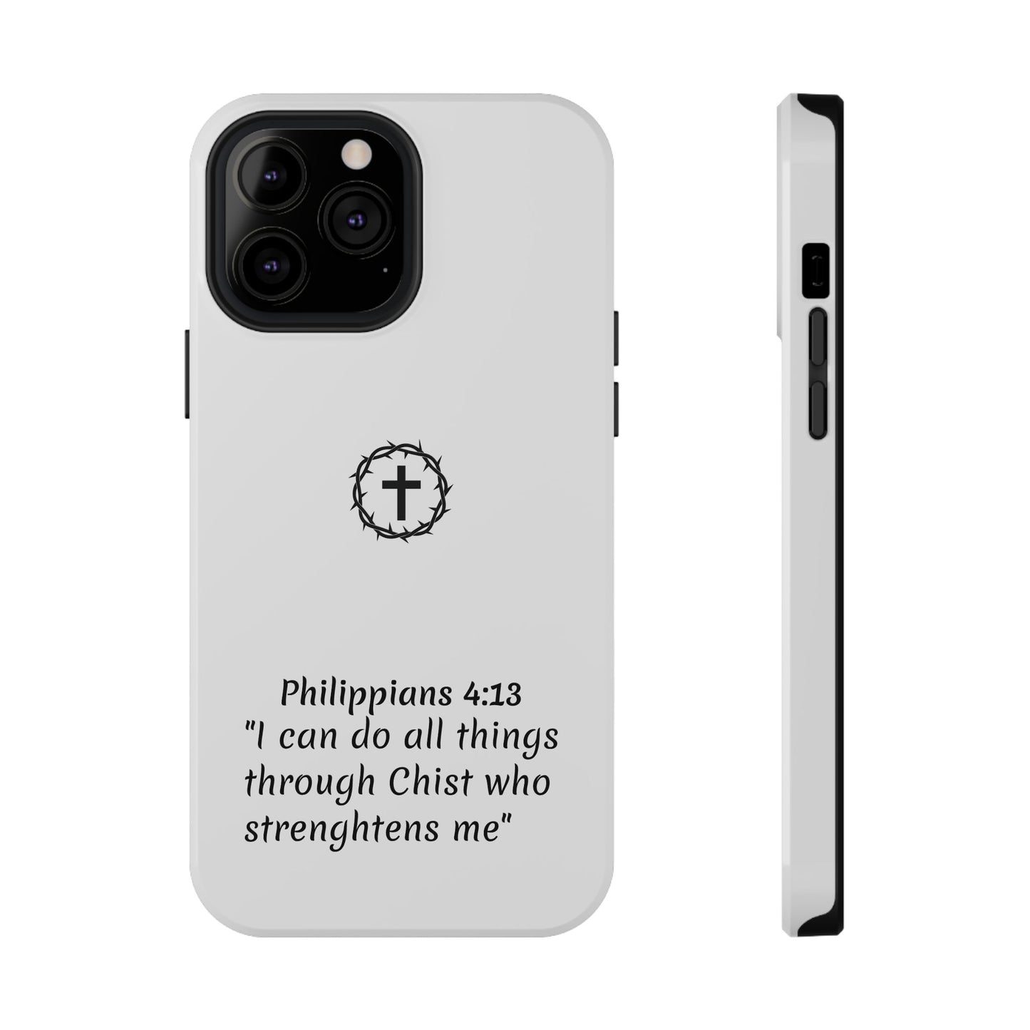 Philippians 4:13 Impact-Resistant Iphone Cases