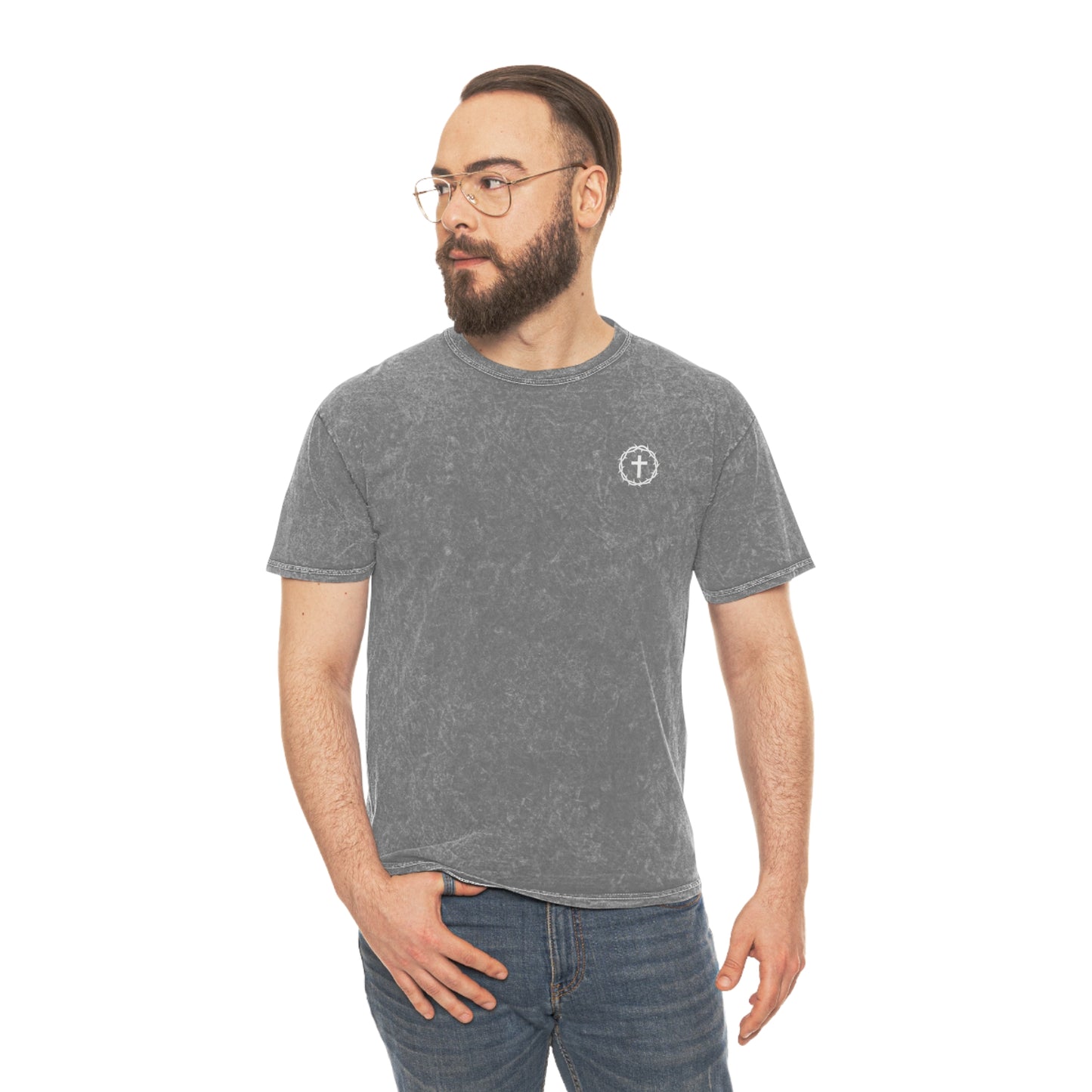 Jesus Is King - Unisex Christian Mineral Wash T-Shirt