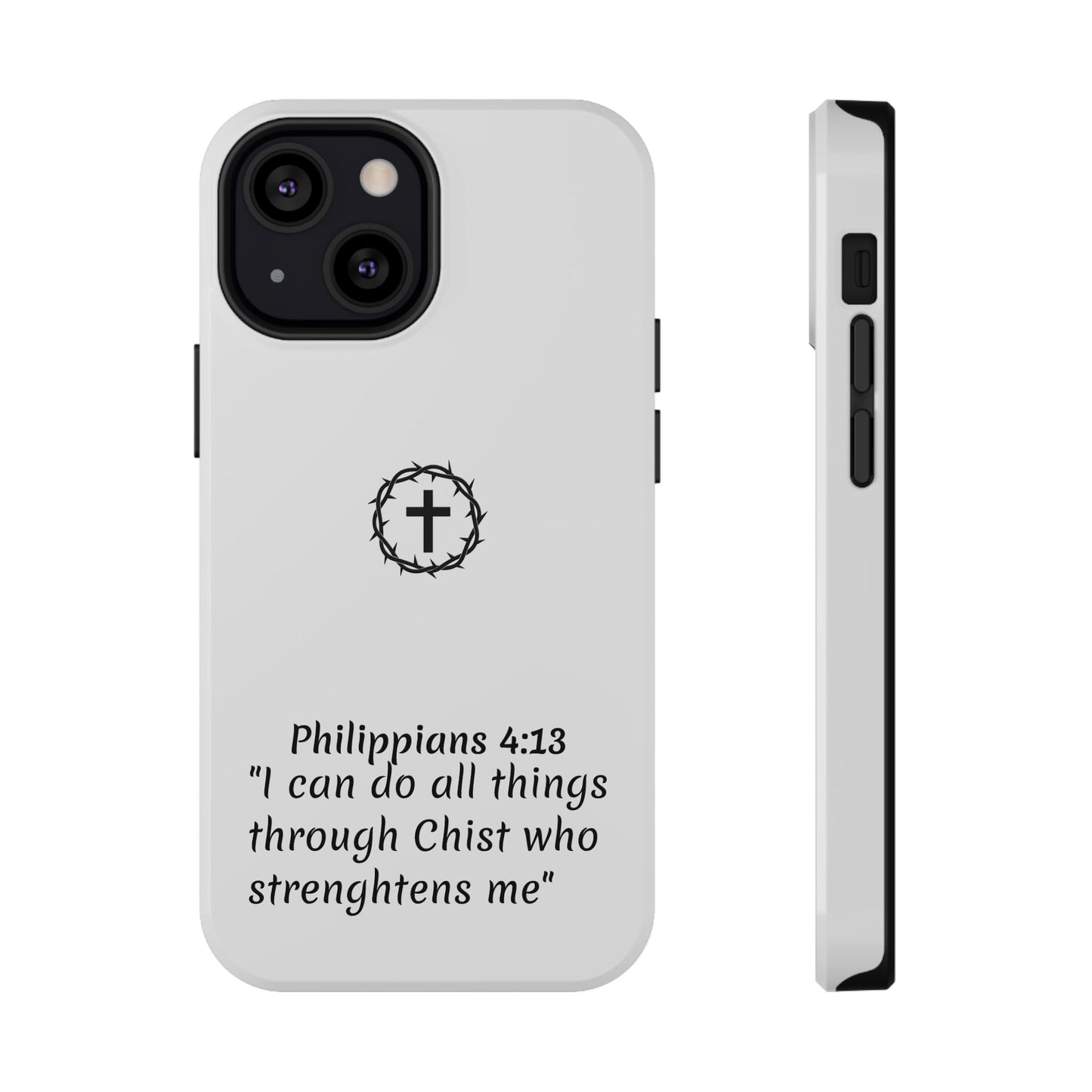 Philippians 4:13 Impact-Resistant Iphone Cases