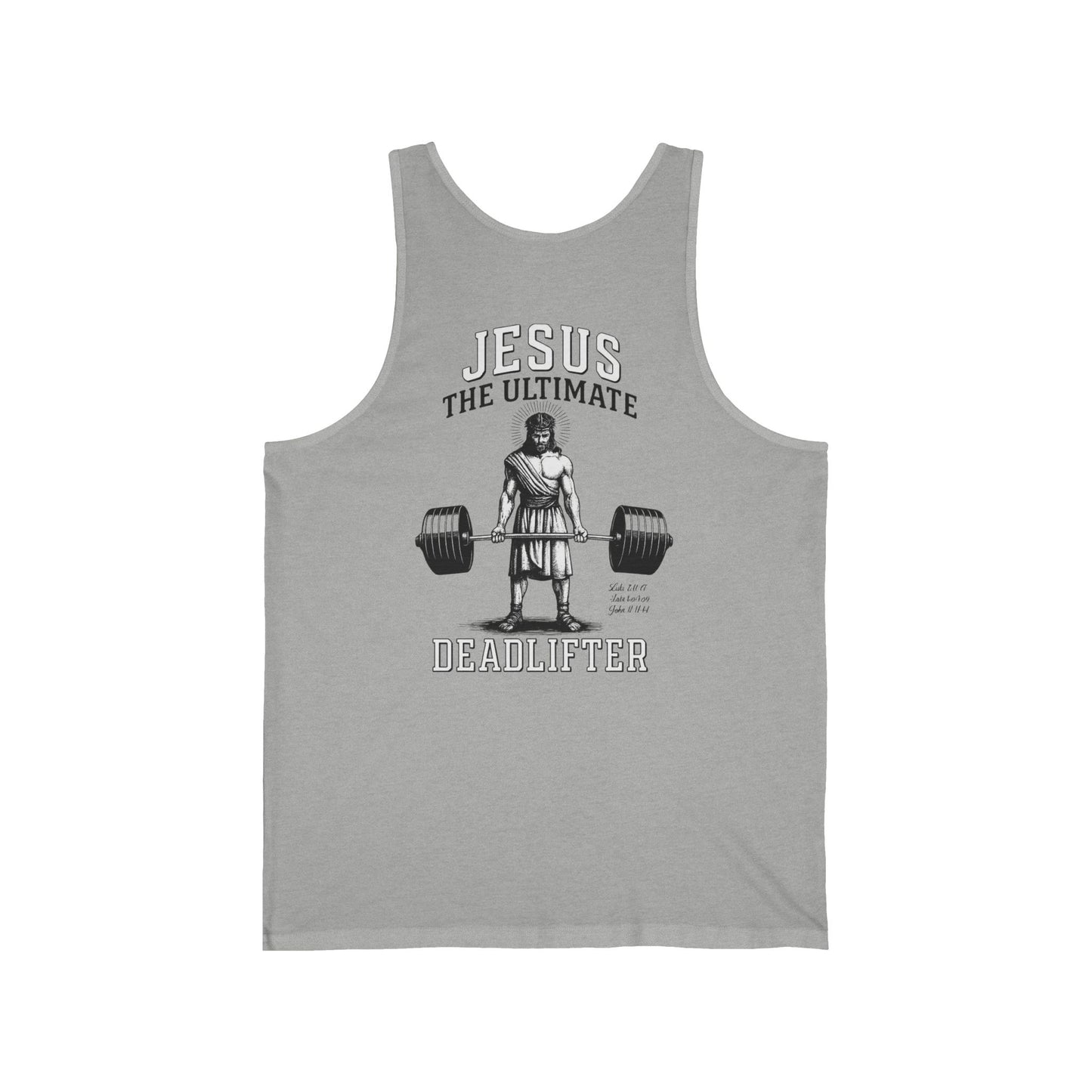 Jesus The Ultimate Deadlifter Unisex Jersey Tank Top