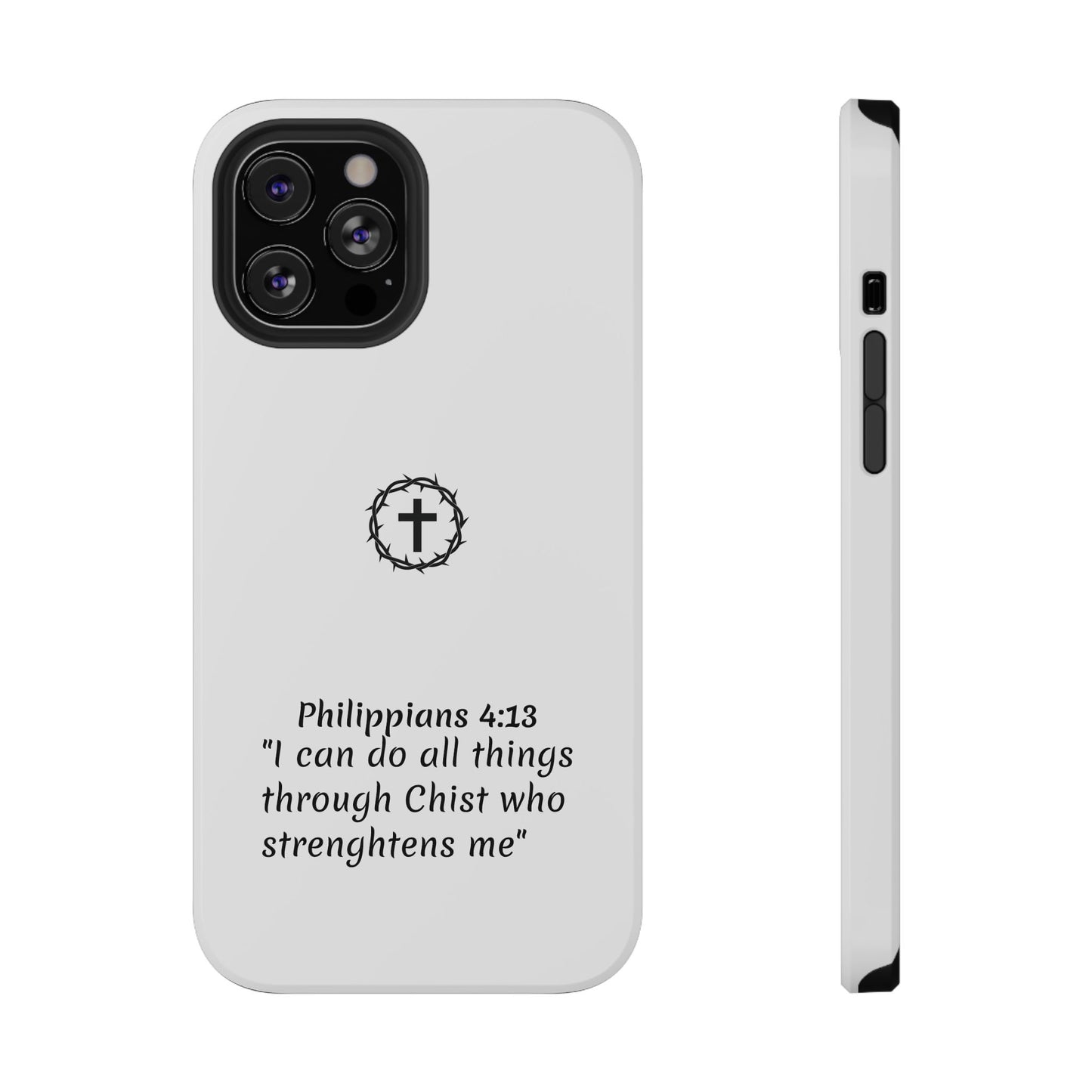 Philippians 4:13 Impact-Resistant Iphone Cases