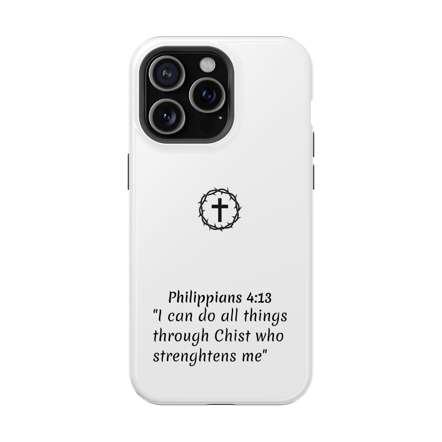 Philippians 4:13 Impact-Resistant Iphone Cases