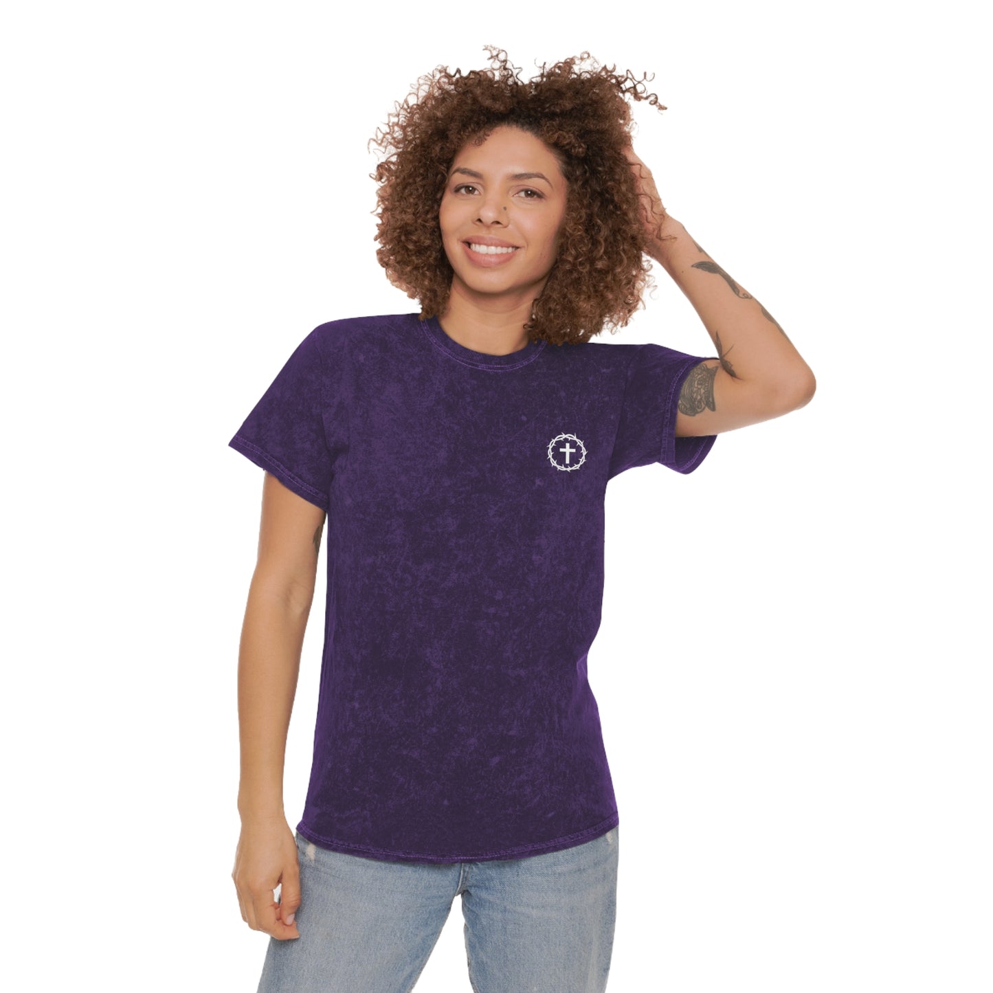 Jesus Is King - Unisex Christian Mineral Wash T-Shirt