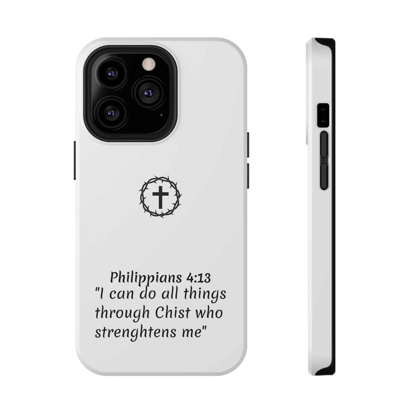Philippians 4:13 Impact-Resistant Iphone Cases