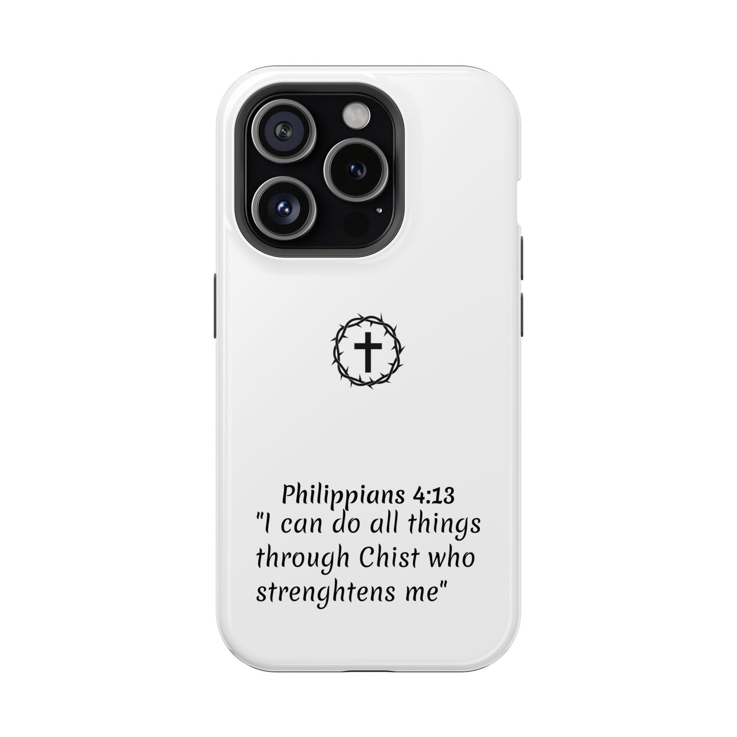 Philippians 4:13 Impact-Resistant Iphone Cases