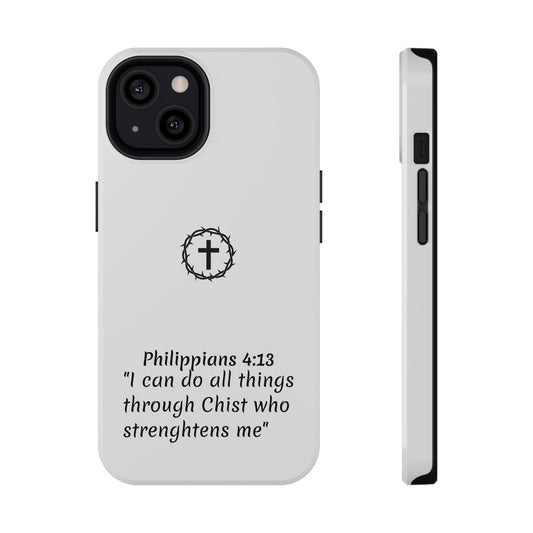 Philippians 4:13 Impact-Resistant Iphone Cases