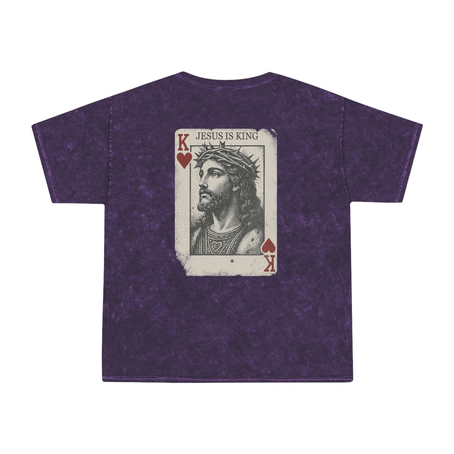 Jesus Is King - Unisex Christian Mineral Wash T-Shirt