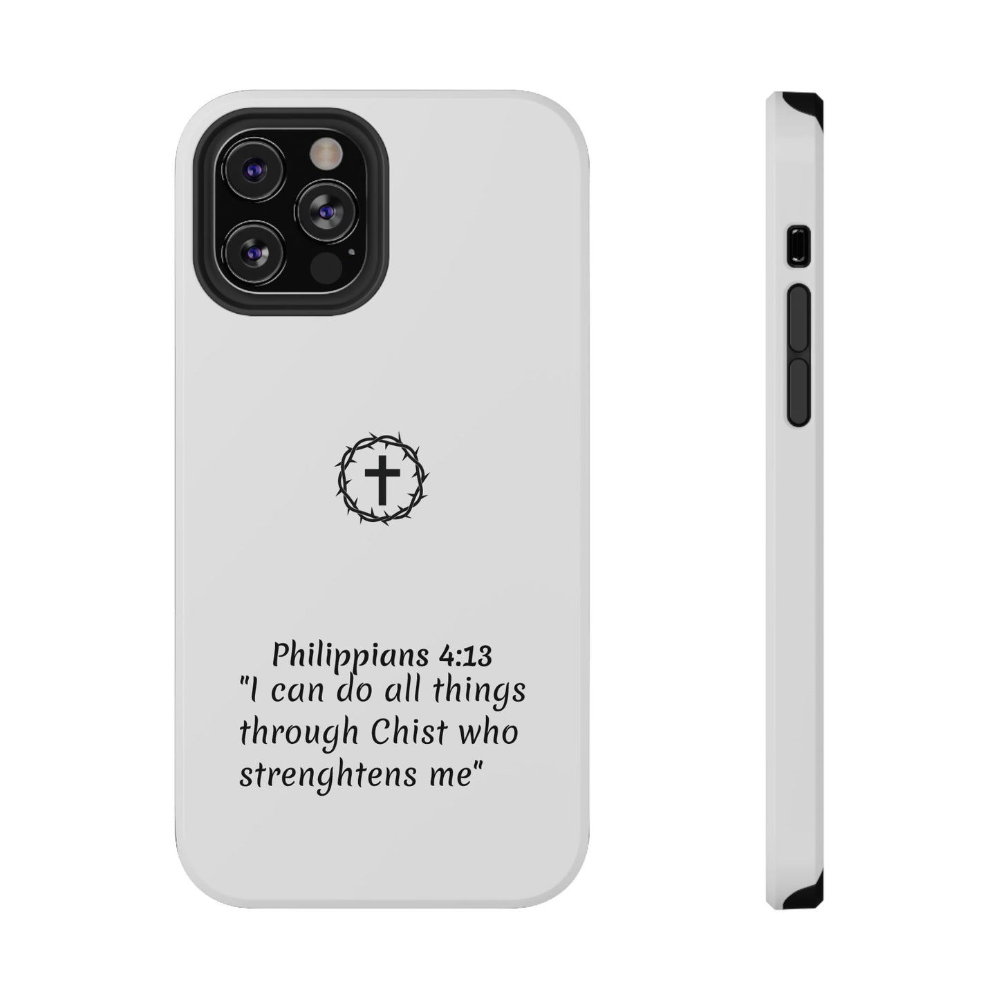Philippians 4:13 Impact-Resistant Iphone Cases