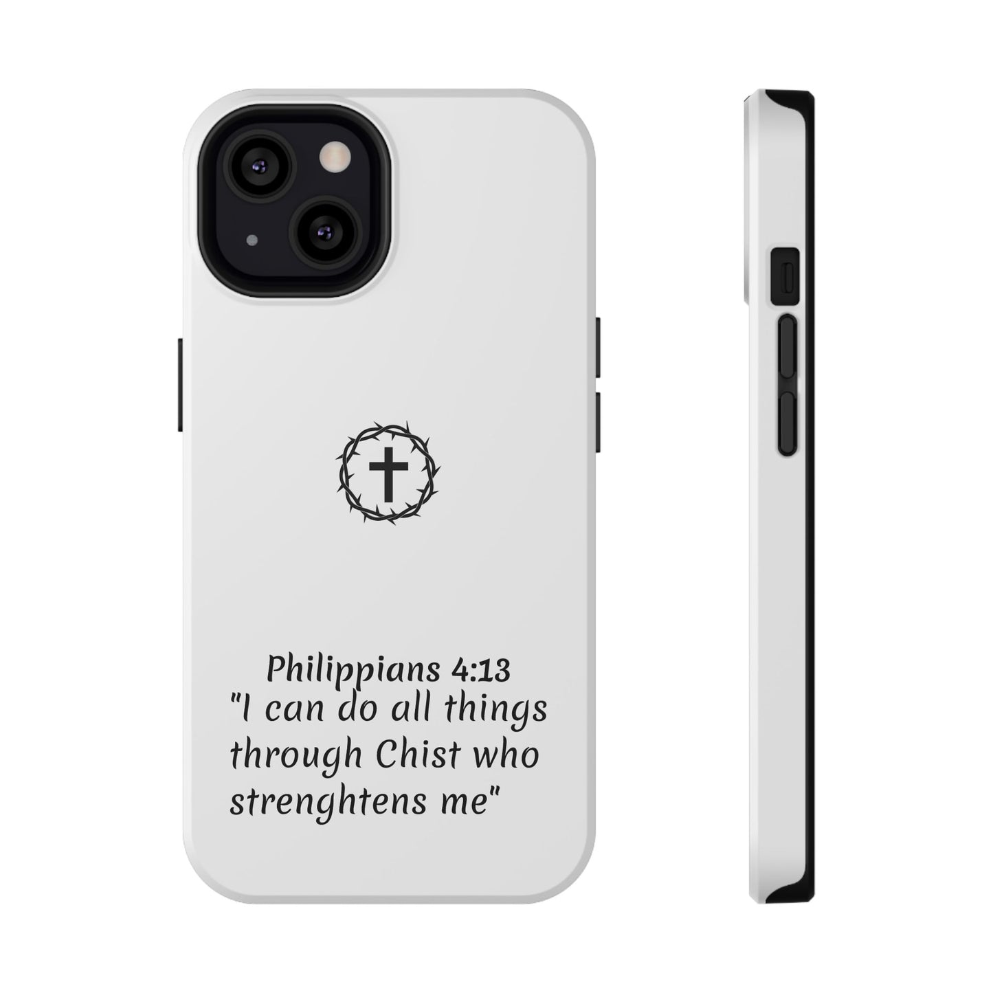 Philippians 4:13 Impact-Resistant Iphone Cases