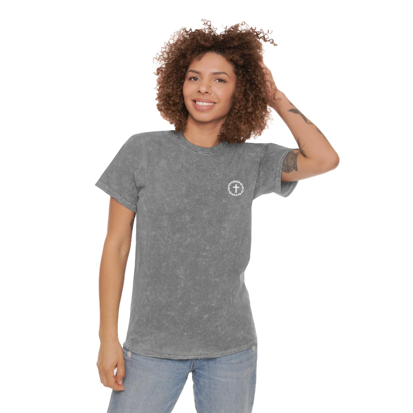 Jesus Is King - Unisex Christian Mineral Wash T-Shirt