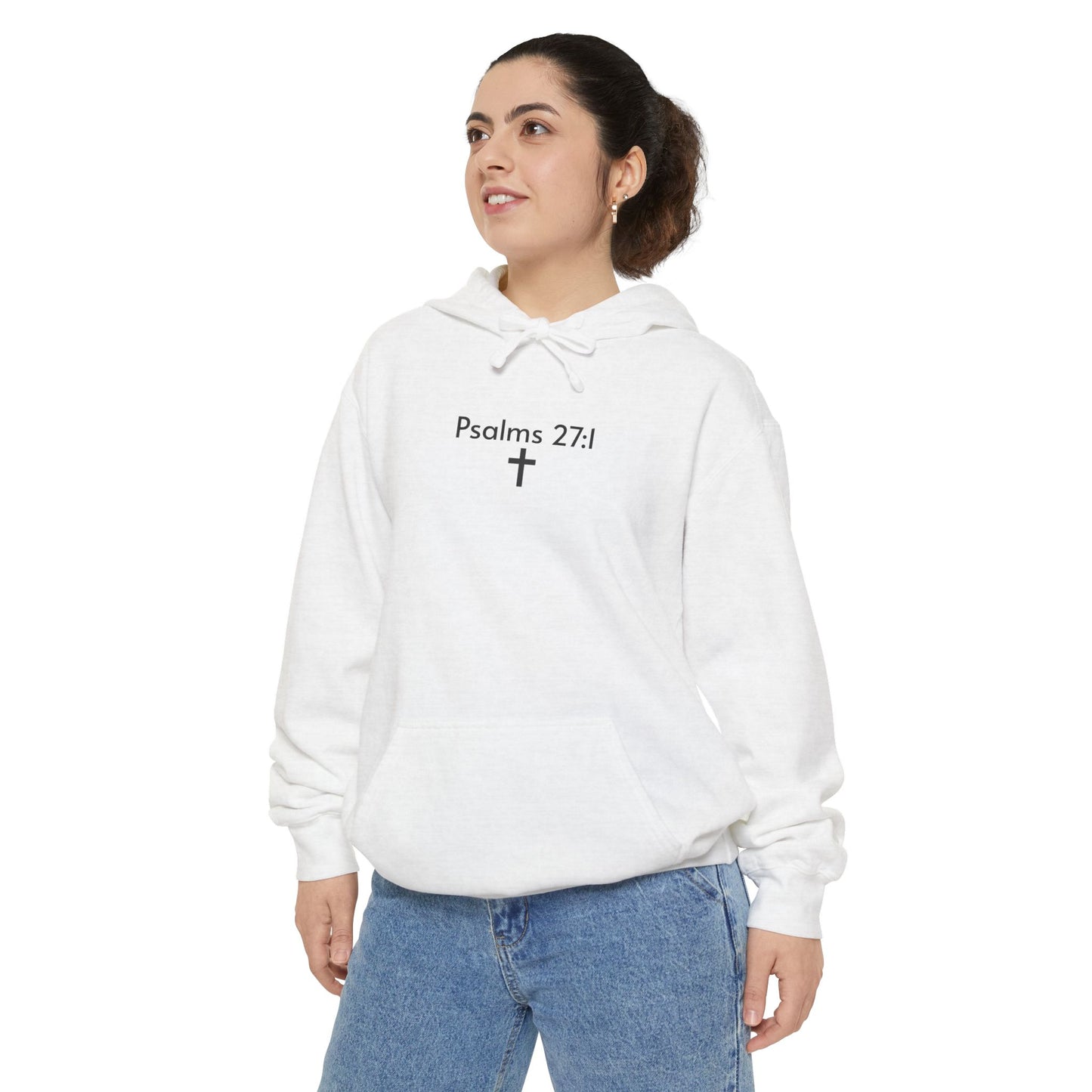 Psalms 27:1 Garment-Dyed Hoodie – Light Over Fear