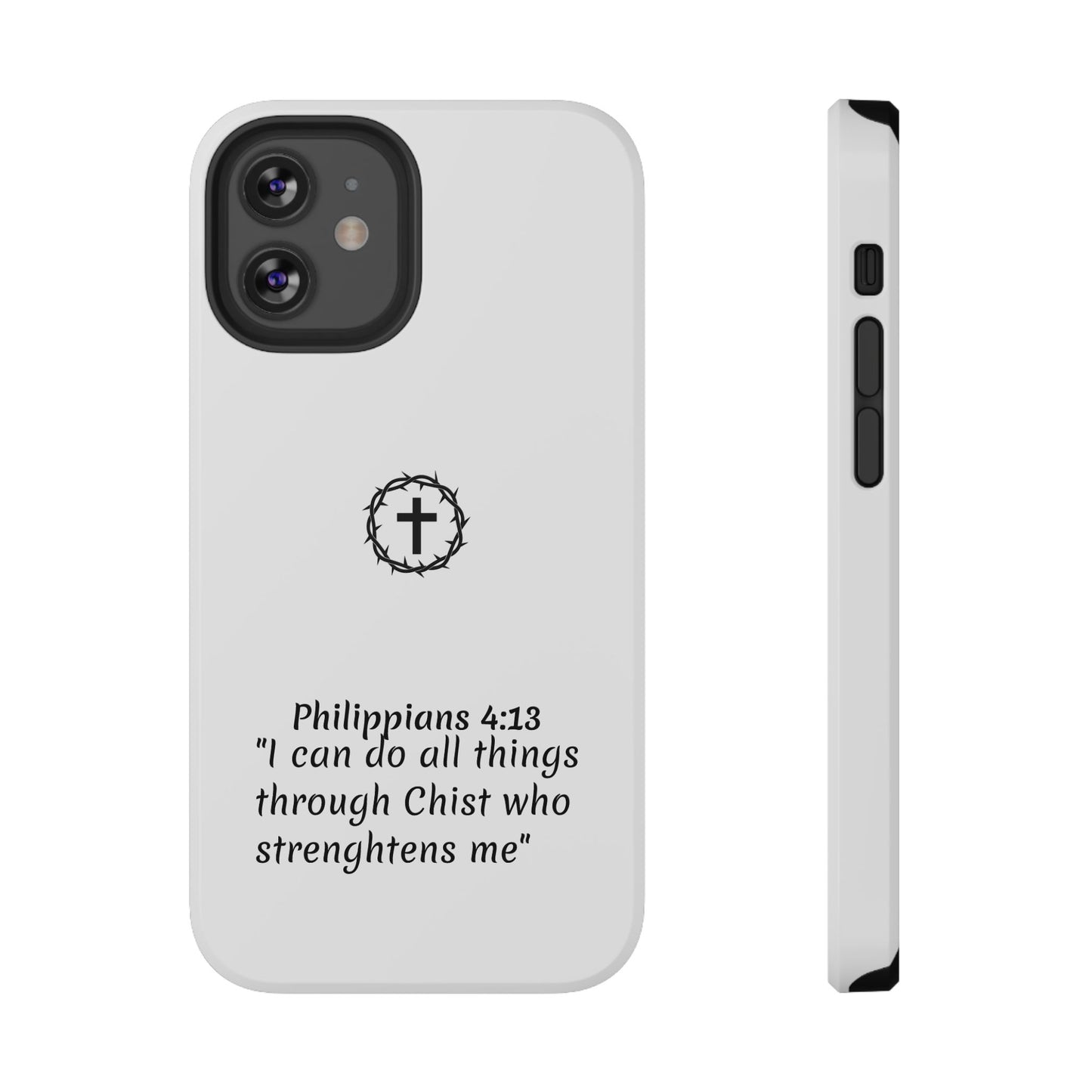 Philippians 4:13 Impact-Resistant Iphone Cases