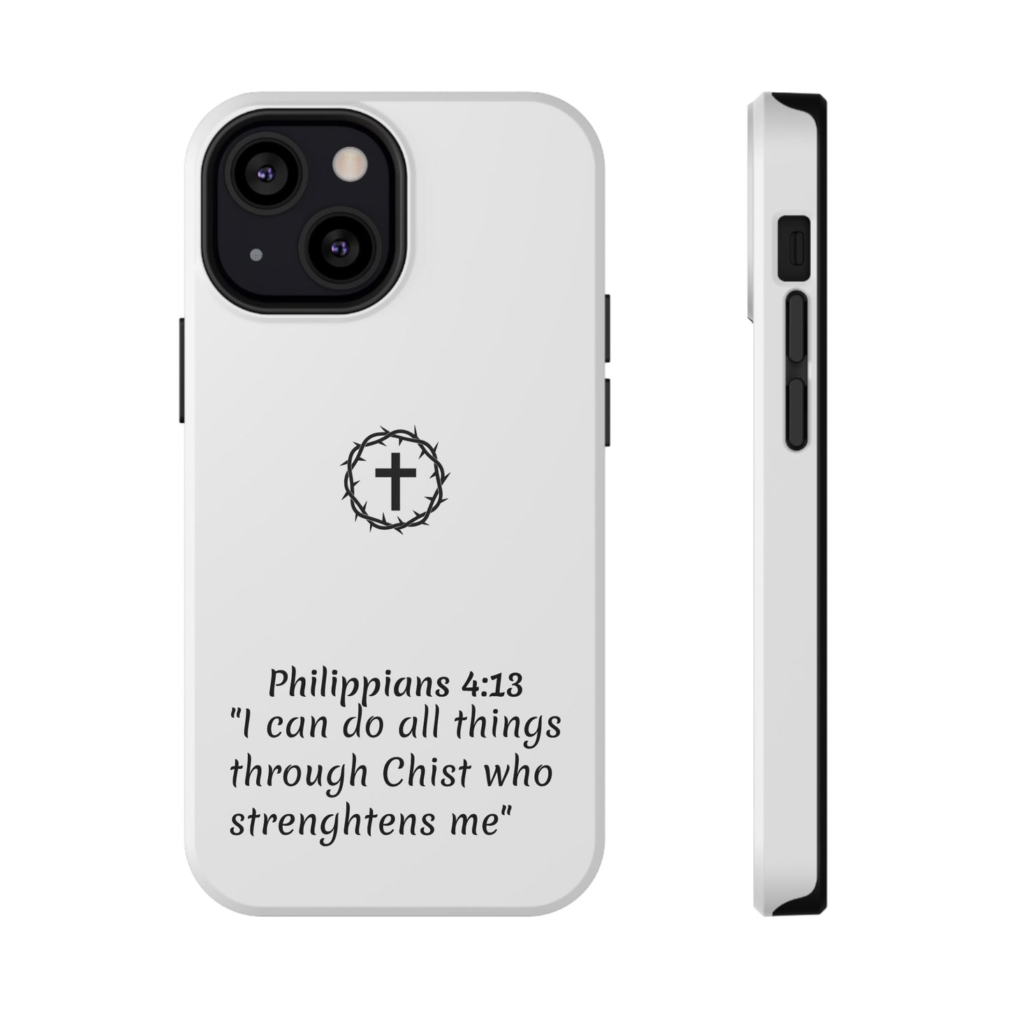 Philippians 4:13 Impact-Resistant Iphone Cases