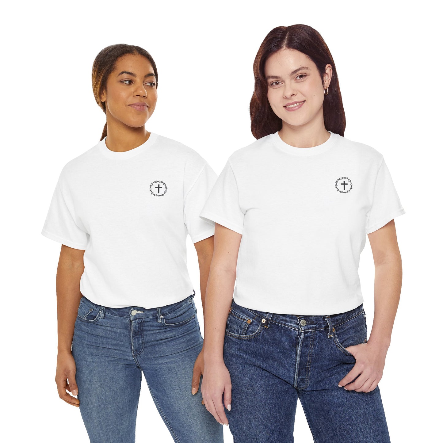 Display Your Faith Blank Unisex Heavy Cotton Tee, Christian Tee, Casual Wear, Gift for Believers, Everyday Comfort