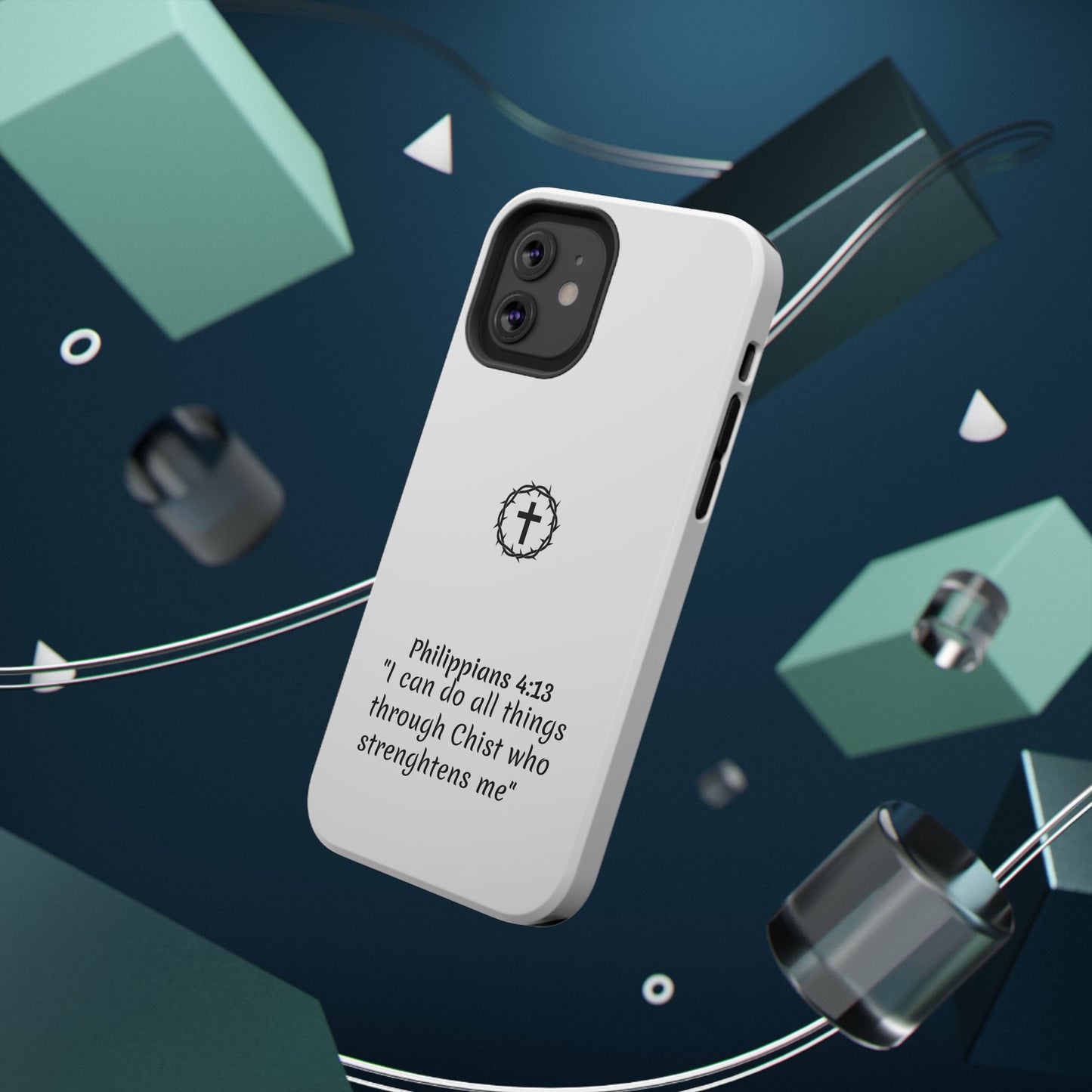 Philippians 4:13 Impact-Resistant Iphone Cases