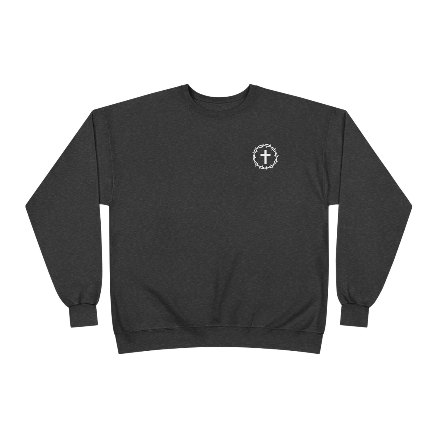 Display Your Faith - John 3:16 - Eco-Friendly Crewneck Sweatshirt Christian Apparel