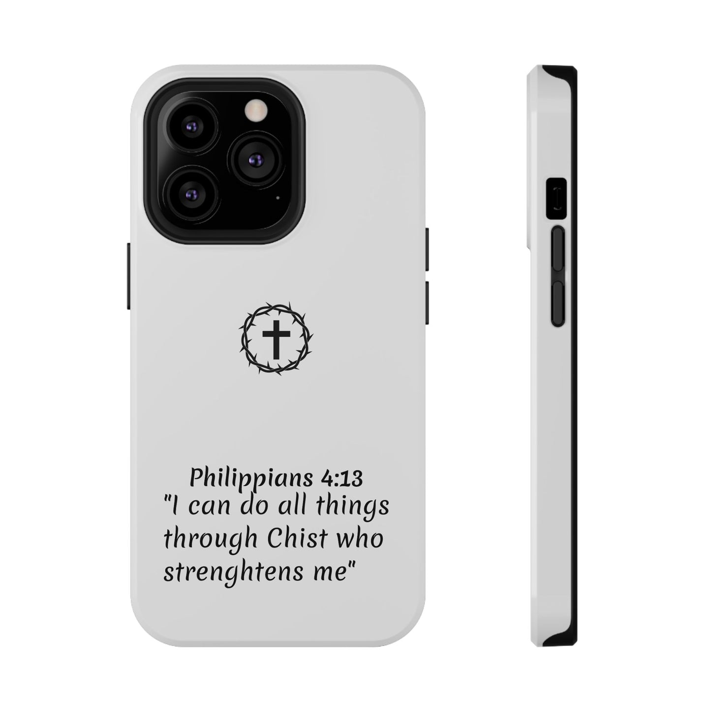 Philippians 4:13 Impact-Resistant Iphone Cases
