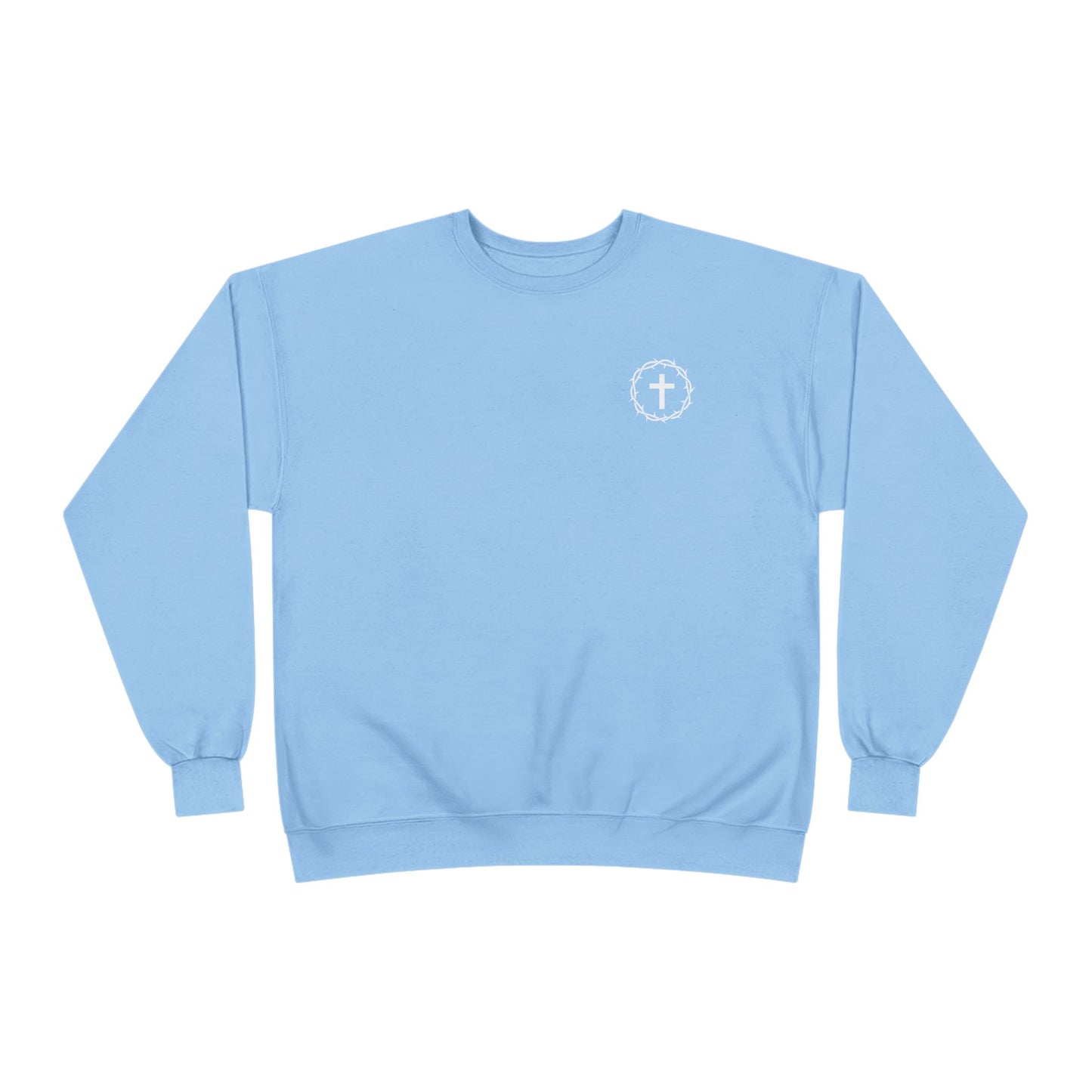 Display Your Faith - John 3:16 - Eco-Friendly Crewneck Sweatshirt Christian Apparel