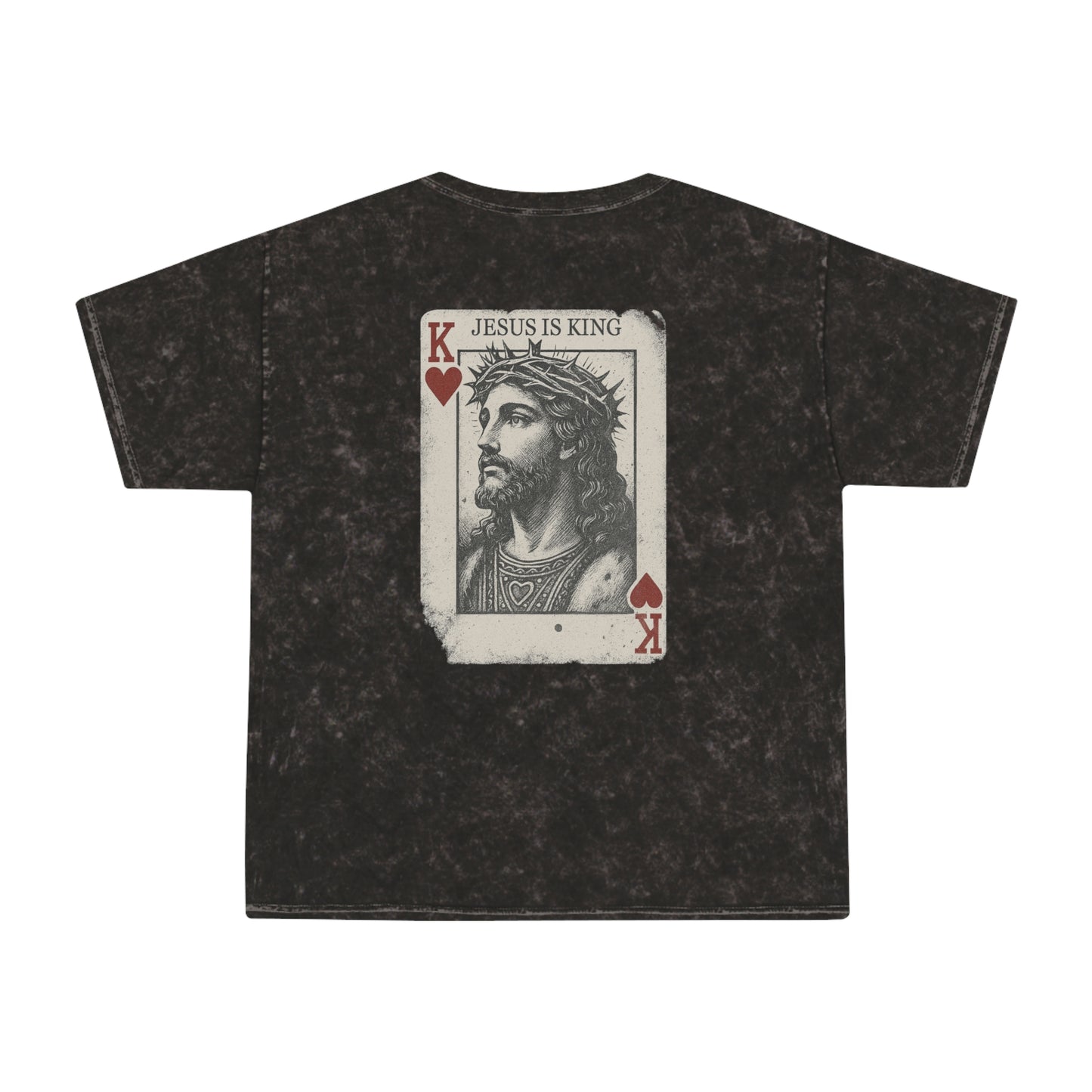Jesus Is King - Unisex Christian Mineral Wash T-Shirt