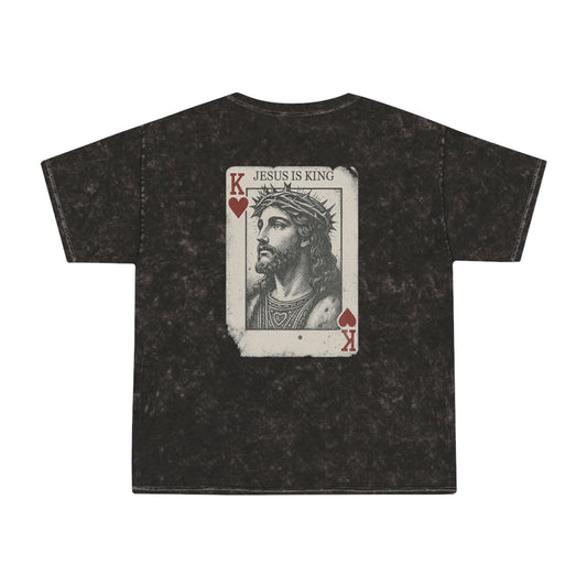 Jesus Is King - Unisex Christian Mineral Wash T-Shirt