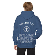Psalms 27:1 Garment-Dyed Hoodie – Light Over Fear