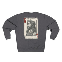 Jesus is King Christian Crewneck Sweatshirt, Faith-based Apparel, Inspirational Gift, Unisex Sweatshirt, Religious Clothing,