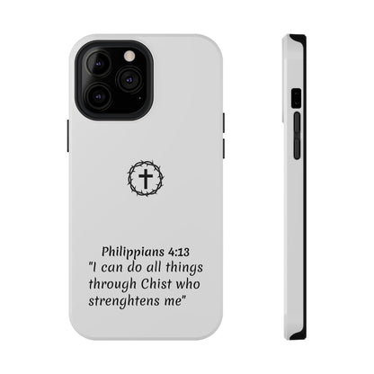 Philippians 4:13 Impact-Resistant Iphone Cases