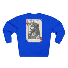 Jesus is King Christian Crewneck Sweatshirt, Faith-based Apparel, Inspirational Gift, Unisex Sweatshirt, Religious Clothing,