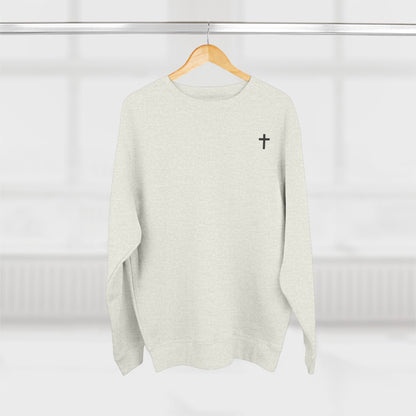 Christian Cross Crewneck Sweatshirt | Unisex Sweatshirt, Casual Wear, Gift for Him/Her, Holiday Apparel, Christian Sweatshirt