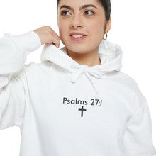 Psalms 27:1 Garment-Dyed Hoodie – Light Over Fear