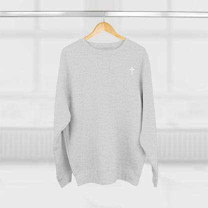 Christian Cross Crewneck Sweatshirt | Unisex Sweatshirt, Casual Wear, Gift for Him/Her, Holiday Apparel, Christian Sweatshirt