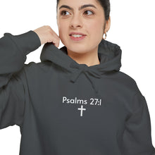 Psalms 27:1 Garment-Dyed Hoodie – Light Over Fear