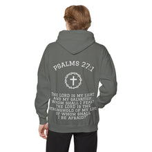 Psalms 27:1 Garment-Dyed Hoodie – Light Over Fear