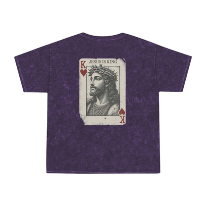 Jesus Is King - Unisex Christian Mineral Wash T-Shirt