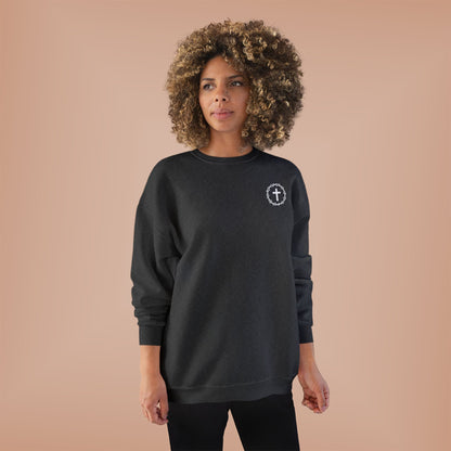 Display Your Faith - John 3:16 - Eco-Friendly Crewneck Sweatshirt Christian Apparel