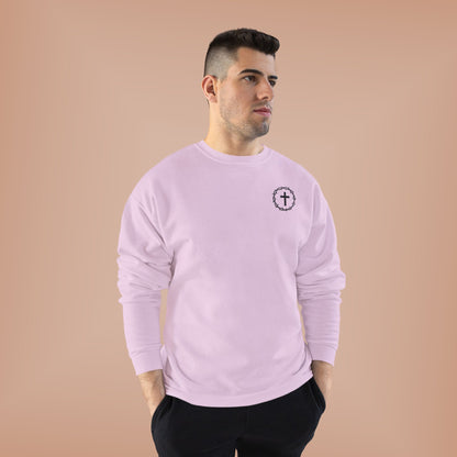 Display Your Faith - John 3:16 - Eco-Friendly Crewneck Sweatshirt Christian Apparel