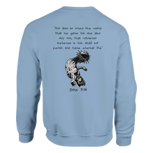 John 3:16 - Anime Jesus - Classic Unisex Crewneck Sweatshirt | Gildan® 18000