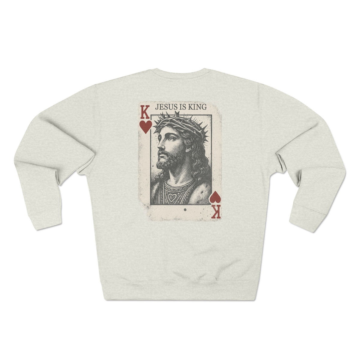 Jesus is King Christian Crewneck Sweatshirt, Faith-based Apparel, Inspirational Gift, Unisex Sweatshirt, Religious Clothing,