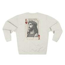 Jesus is King Christian Crewneck Sweatshirt, Faith-based Apparel, Inspirational Gift, Unisex Sweatshirt, Religious Clothing,