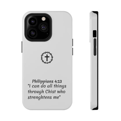 Philippians 4:13 Impact-Resistant Iphone Cases