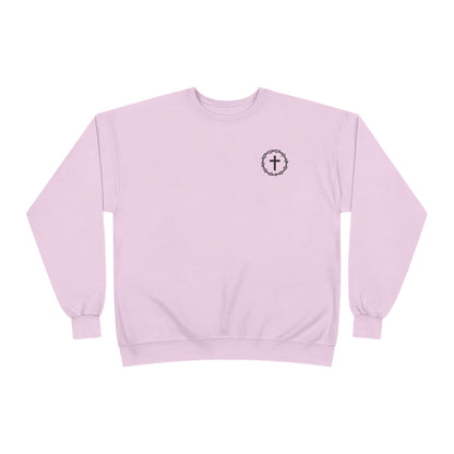 Display Your Faith - John 3:16 - Eco-Friendly Crewneck Sweatshirt Christian Apparel