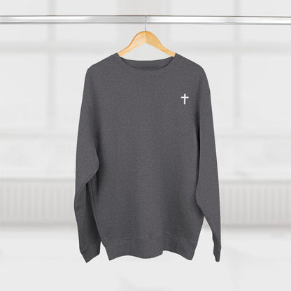Christian Cross Crewneck Sweatshirt | Unisex Sweatshirt, Casual Wear, Gift for Him/Her, Holiday Apparel, Christian Sweatshirt