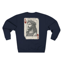 Jesus is King Christian Crewneck Sweatshirt, Faith-based Apparel, Inspirational Gift, Unisex Sweatshirt, Religious Clothing,