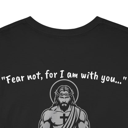 Jesus Spotting Bench Press – Christian Gym Shirt  Faith-Based Strength Unisex Heavy Cotton Tee